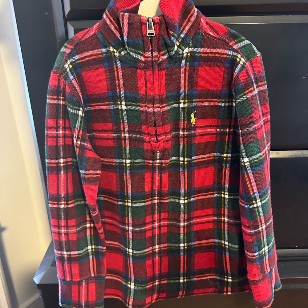 Polo Ralph Lauren boys size 3t. Plaid. Christmas shirt.